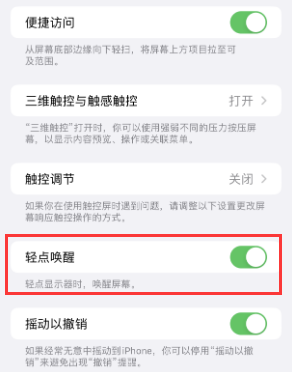东营苹果授权维修站分享iPhone轻点无法唤醒怎么办 