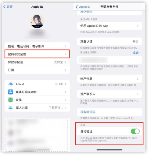 东营苹果手机维修分享iOS 16 自动验证功能开启方法 