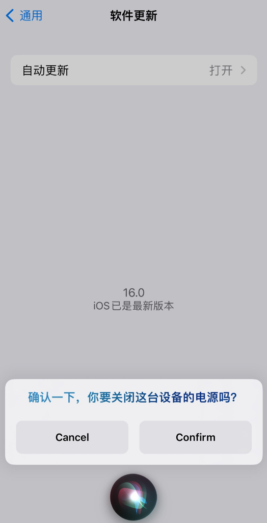 东营苹果手机维修分享iOS 16 新功能：呼叫 Siri 即可让 iPhone 关机 