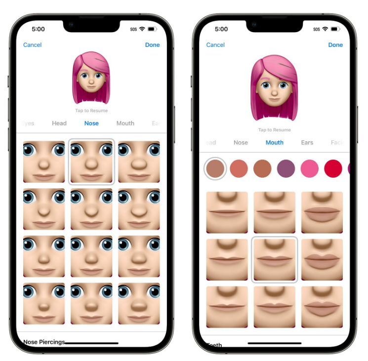 东营苹果手机维修分享​iOS 16中的拟我表情有了哪些变化和升级 